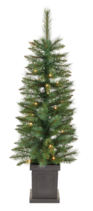 NOMA Pre-Lit Farrow Potted Christmas Tree, Battery Operated, 35 LED Lights, 4-ft | Canadian Tire