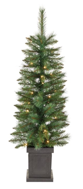 NOMANOMA Pre-Lit Farrow Potted Christmas Tree, Battery Operated, 35 LED Lights, 4-ft#151-8402-6 | Canadian Tire