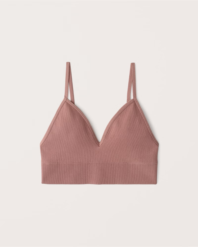 Seamless Triangle Bralette | Abercrombie & Fitch (US)