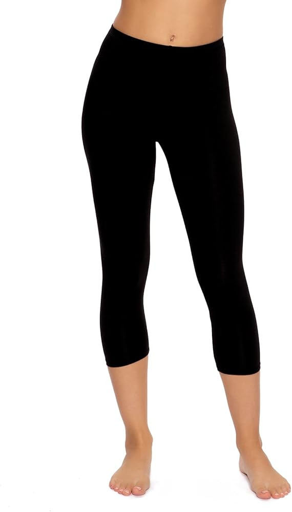 Felina Women's Cotton Modal Capri Leggings | Amazon (US)