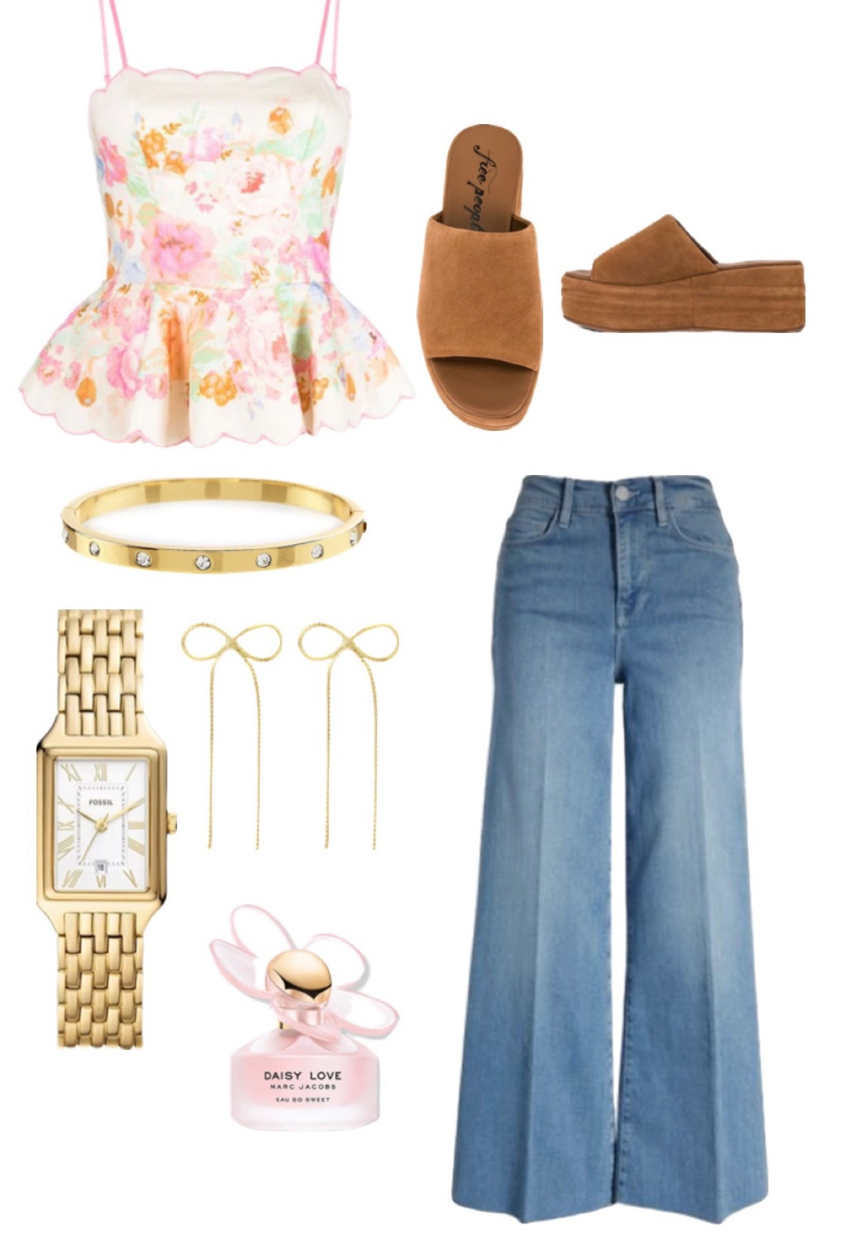 Shop the look 
Top: Zimmermann 
“Raie Floral-print peplum top” 

#LTKstyletip #LTKU #LTKSeasonal