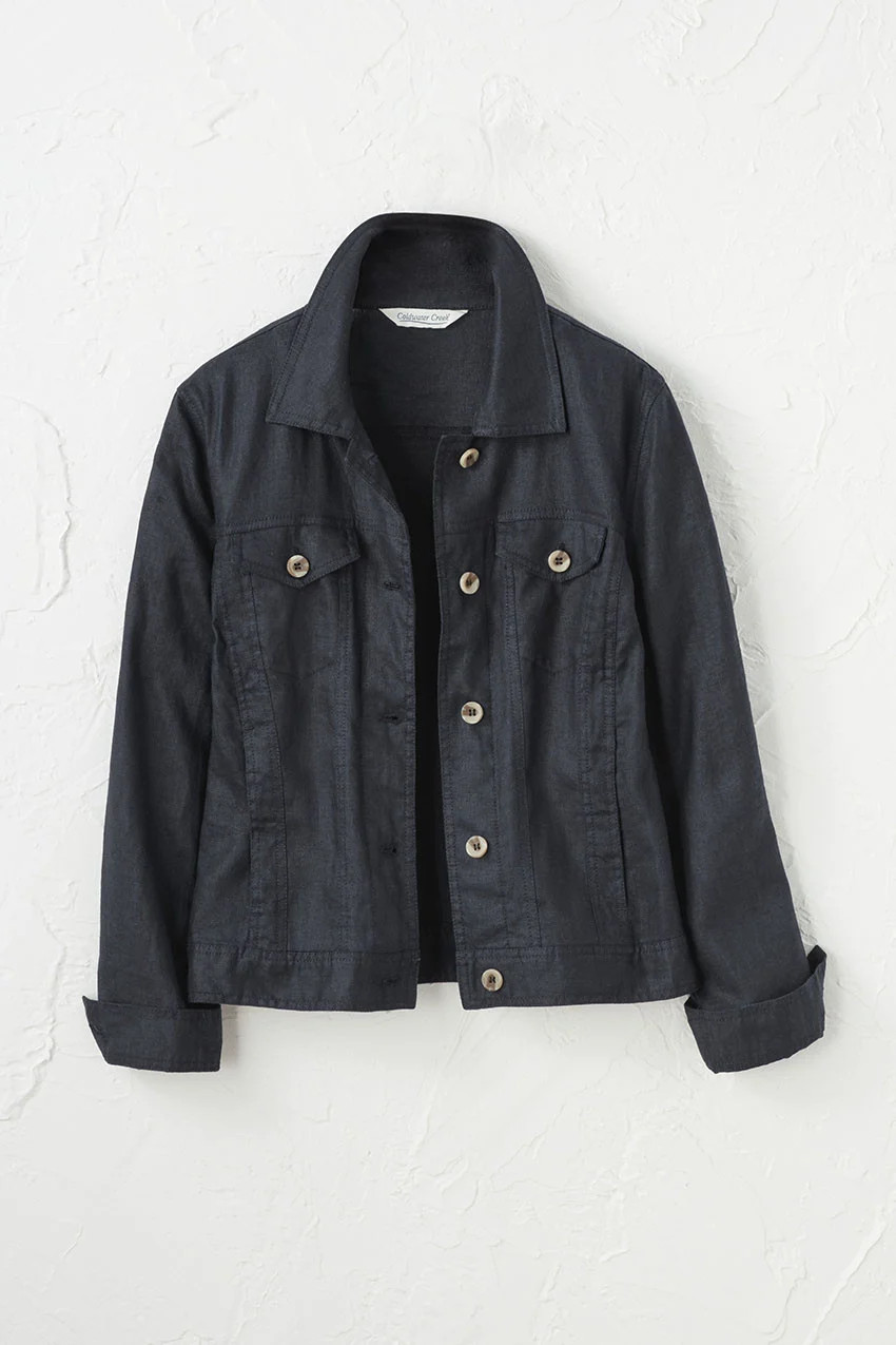 Journeys Lightweight Washable Linen Jacket | Coldwater Creek
