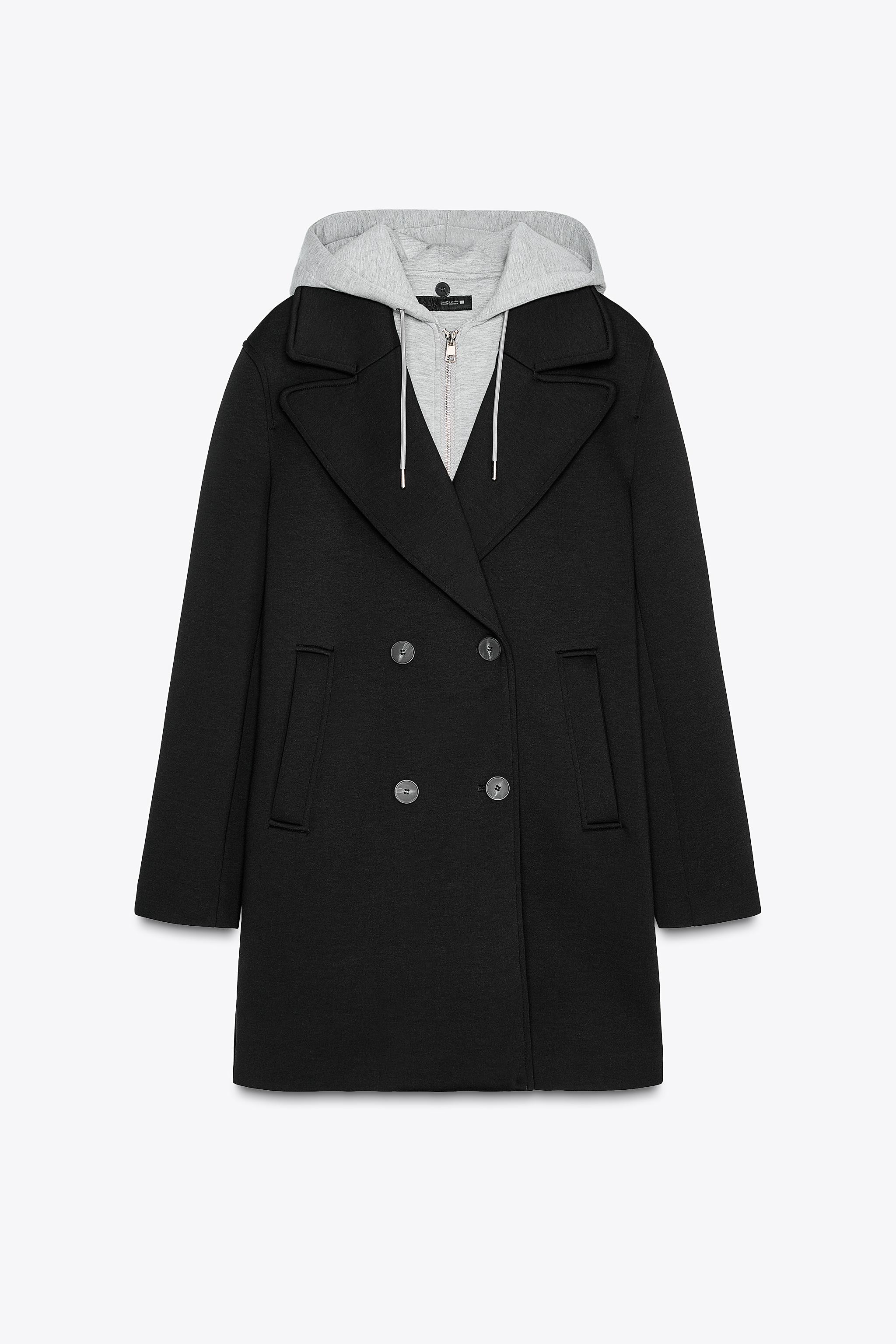 COMBINED HOODED COAT$ 119.00Black | 8073/039/800Add to cartAddCoat with removable combination hoo... | Zara US