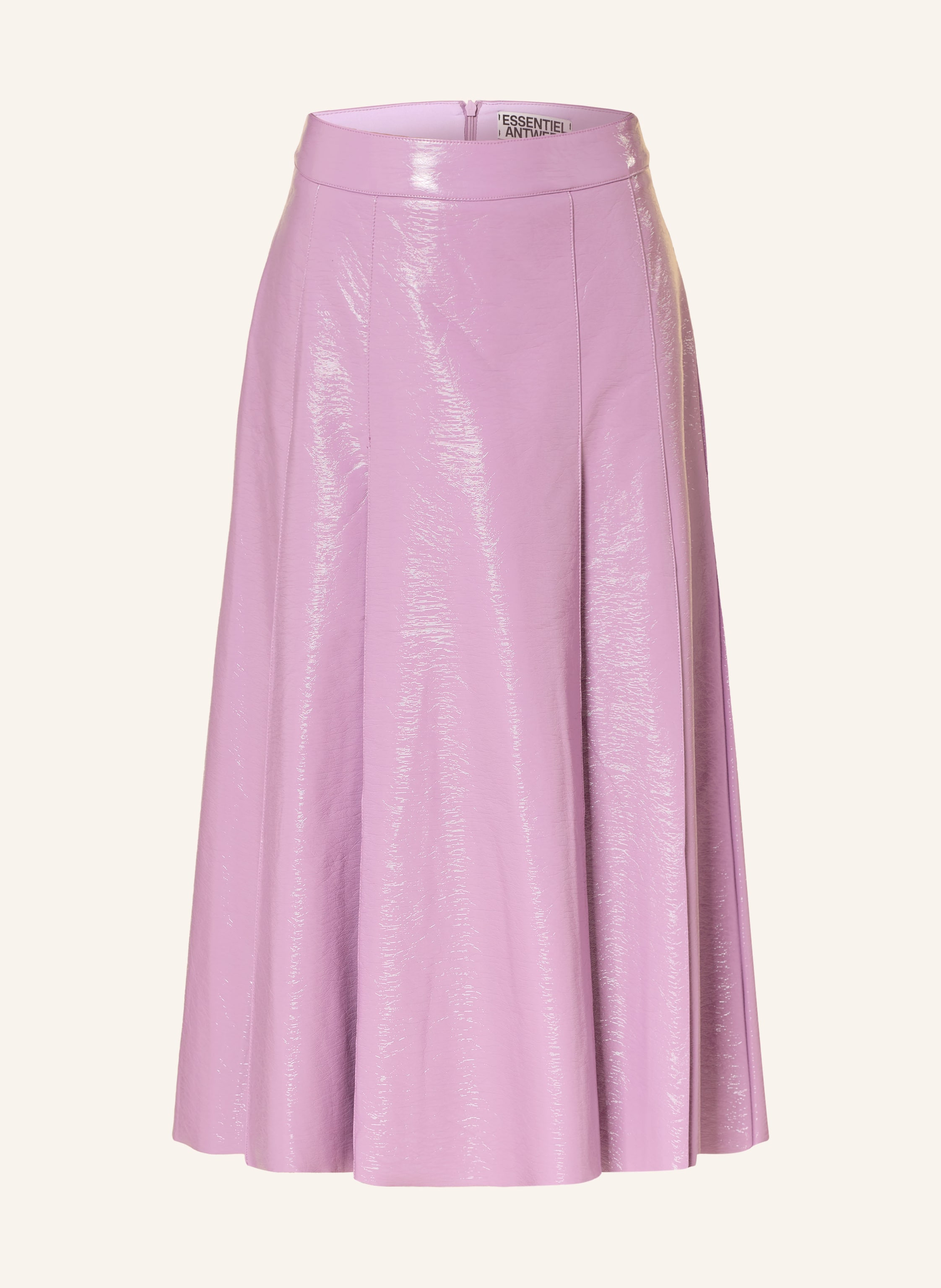 ESSENTIEL ANTWERP Faltenrock in Lederoptik in rosa | Breuninger (DACH)