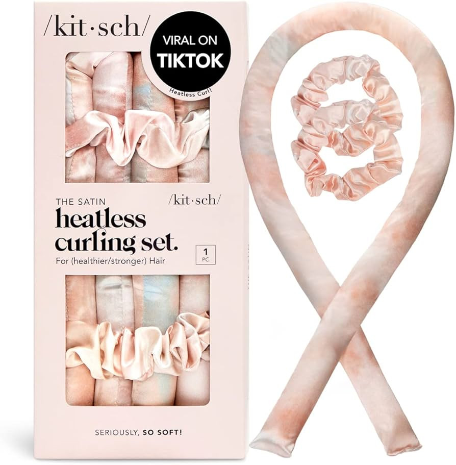 Kitsch Back to School Satin Heatless Curling Set for Hair, Perfect Curls, No Damage, No Heat - Su... | Amazon (US)