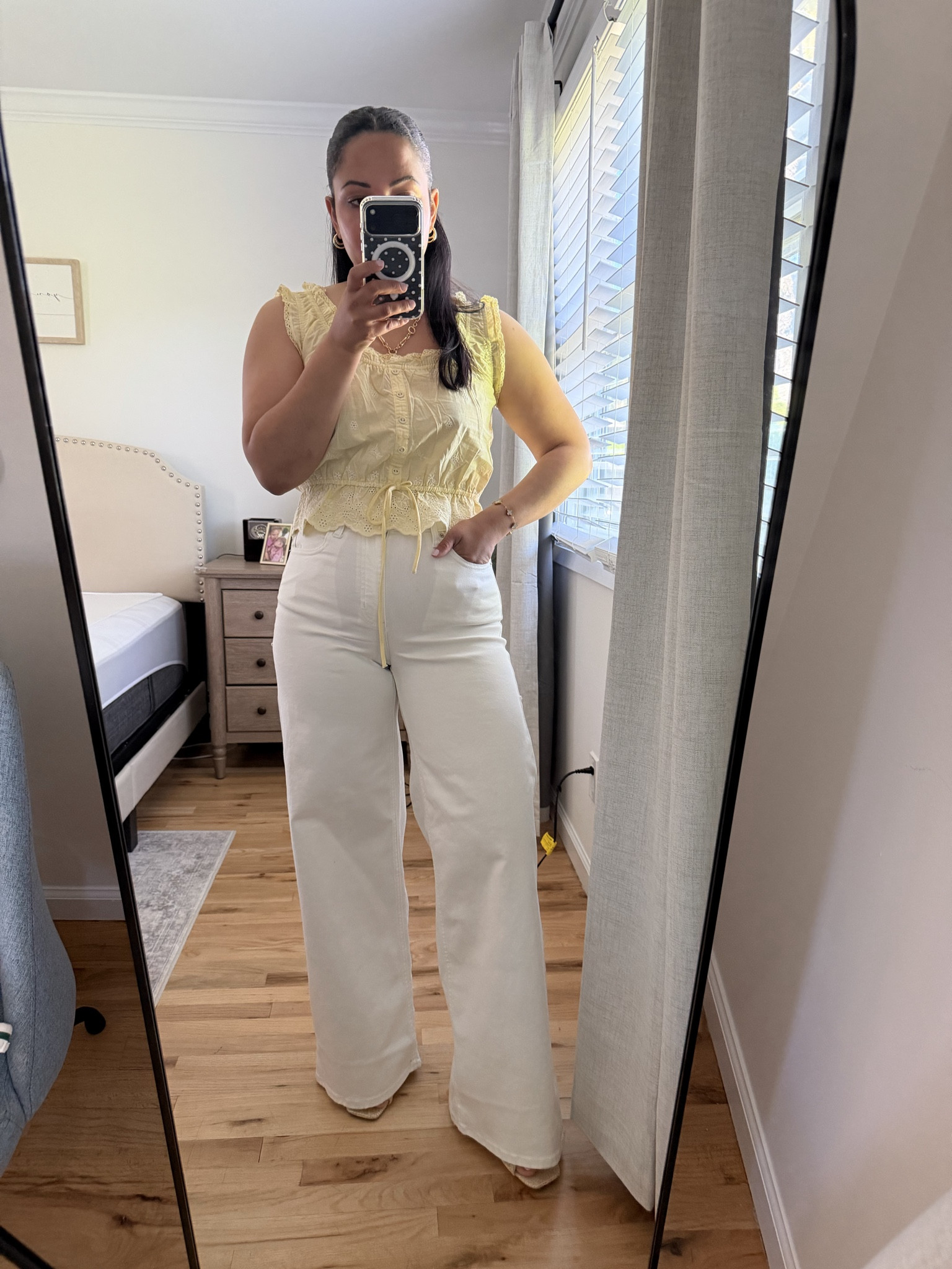 Target new arrivals jeans run small size up top in small white jeans white denim target spring arrivals 

#LTKootd #LTKMothersDay #LTKgrwm