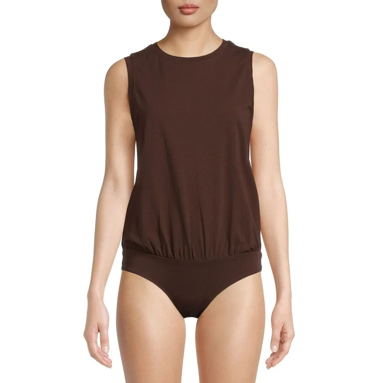 Time and Tru Women's Muscle Tank Bodysuit | Walmart (US)