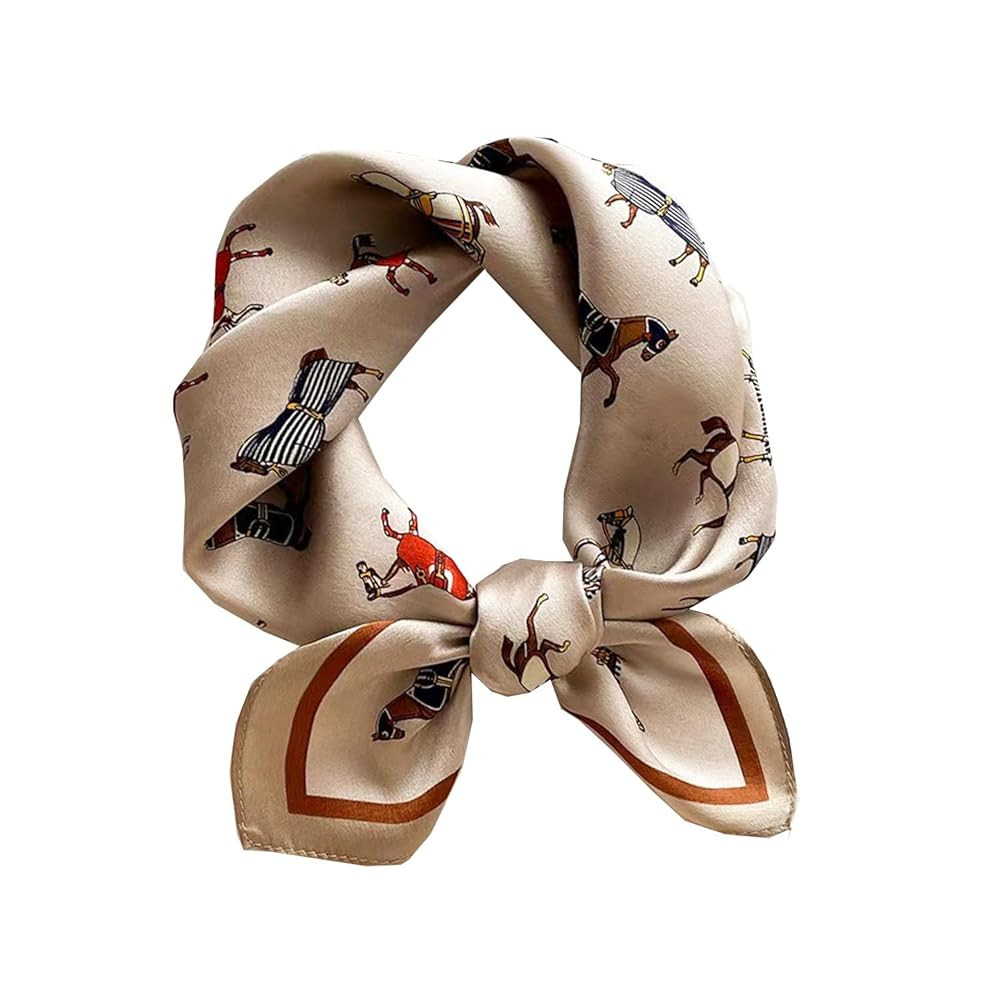 Hexchasty Head Hair Scarf Satin Silk Feeling Scarves for Women Lightweight Fashion Bag Purse Scar... | Amazon (US)