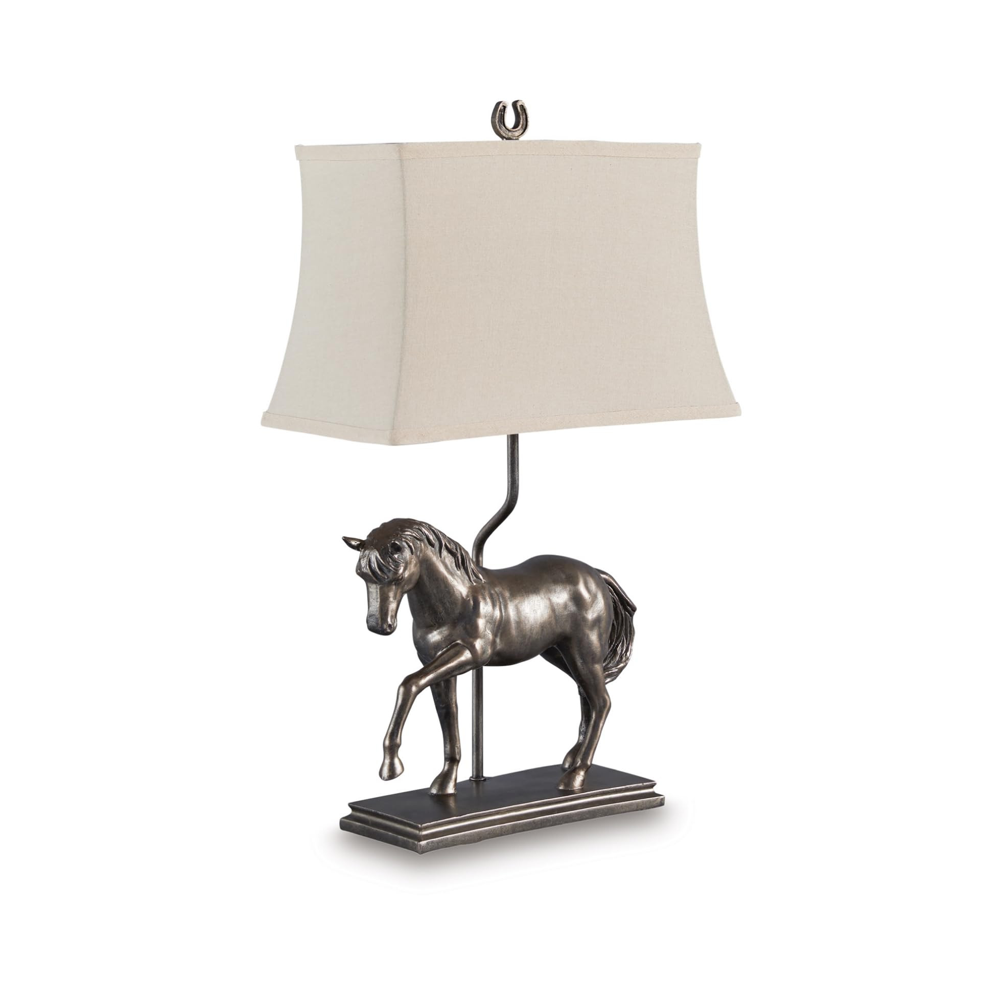 Signature Design by Ashley Sandorman Vintage Polyresin Table Lamp with 3-Way Switch, Gray | Amazon (US)
