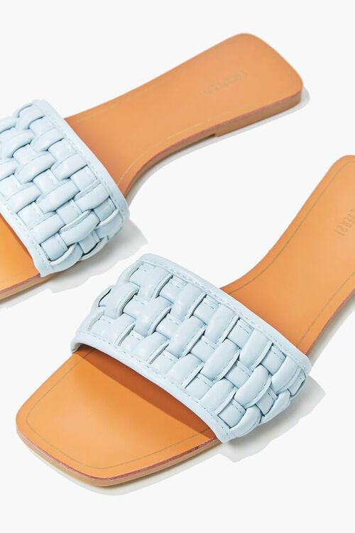 Crosshatch Square-Toe Flat Sandals | Forever 21 (US)