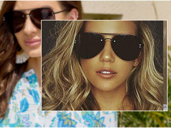 ANDWOOD Oversized Aviator Sunglasses for Women Men Big Large Rimless Metal Frame with Spring Hing... | Amazon (US)