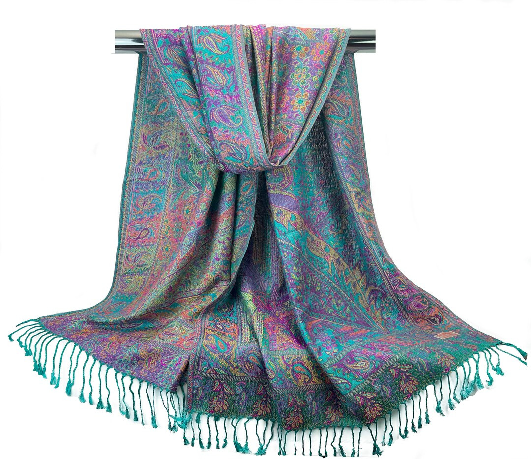 Pashmina Scarves for Women Festival Shawls Wedding Paisley - Etsy | Etsy (US)