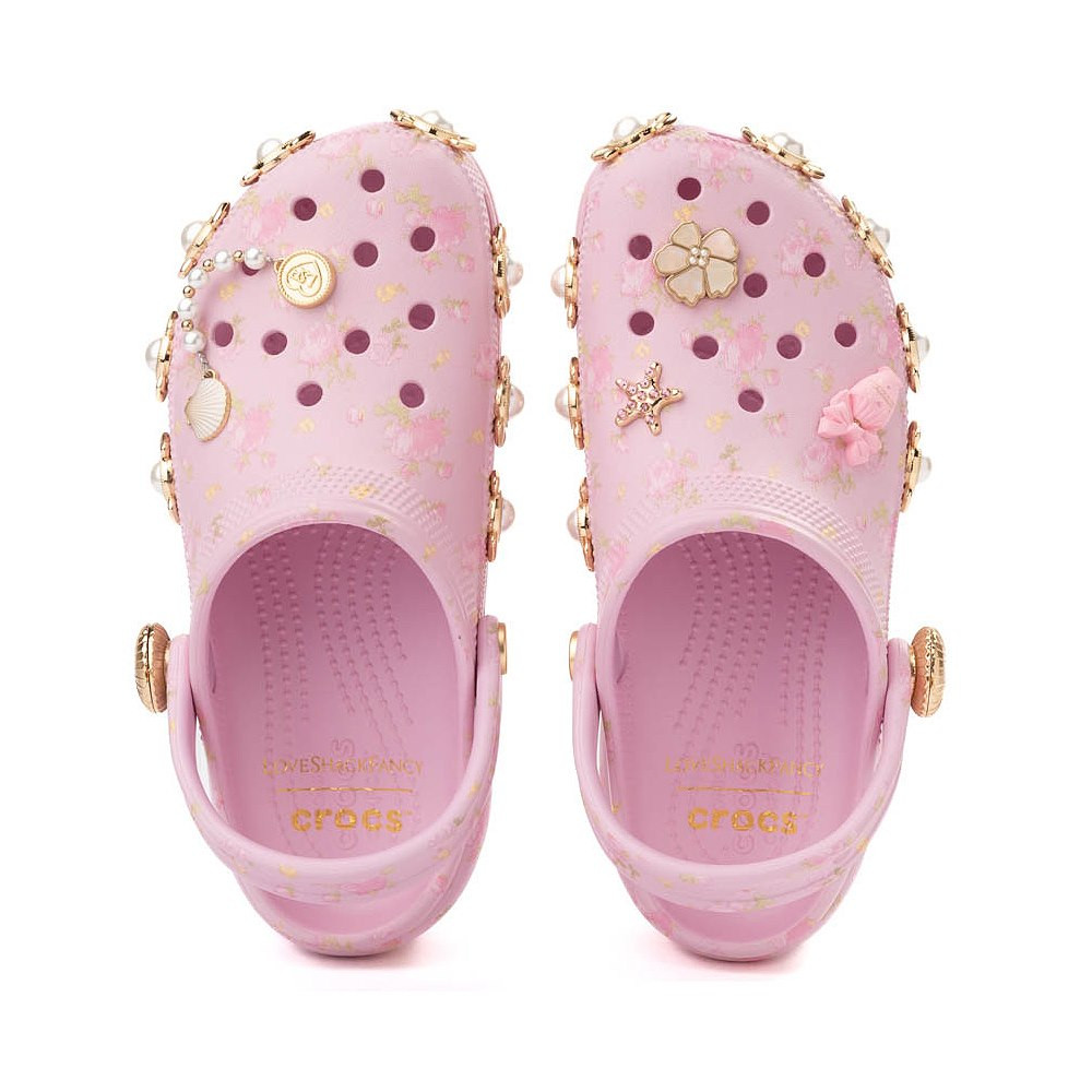 Womens LoveShackFancy x Crocs Classic Platform Clog - Ballerina Pink | Journeys