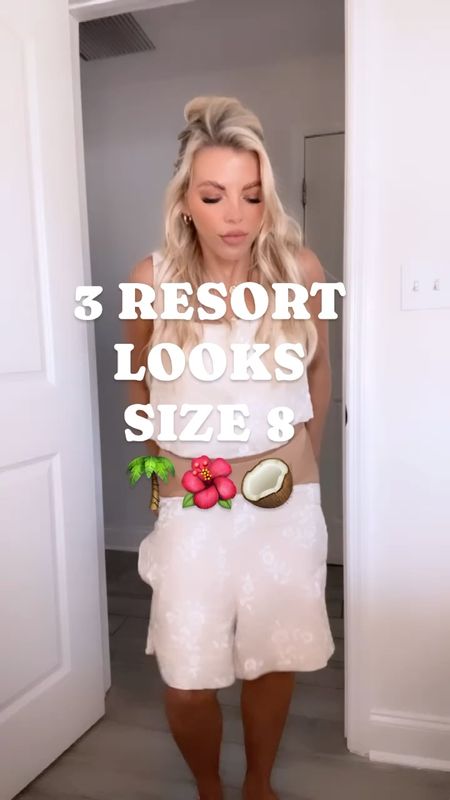 So ready for spring break, vacations and cute resort fits! Love all of these looks so much. Abercrombie always comes through with the size 8 fashion looks and cute summer fits 

I did a small in the first set 
Small in skirt + medium in top
Medium curve love swim bottoms and large curve love swim top