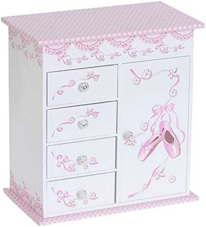 Mele & Co. Cristiana Girl's Musical Ballerina Jewelry Box (Ballet Slipper and Ribbon Design) | Amazon (US)