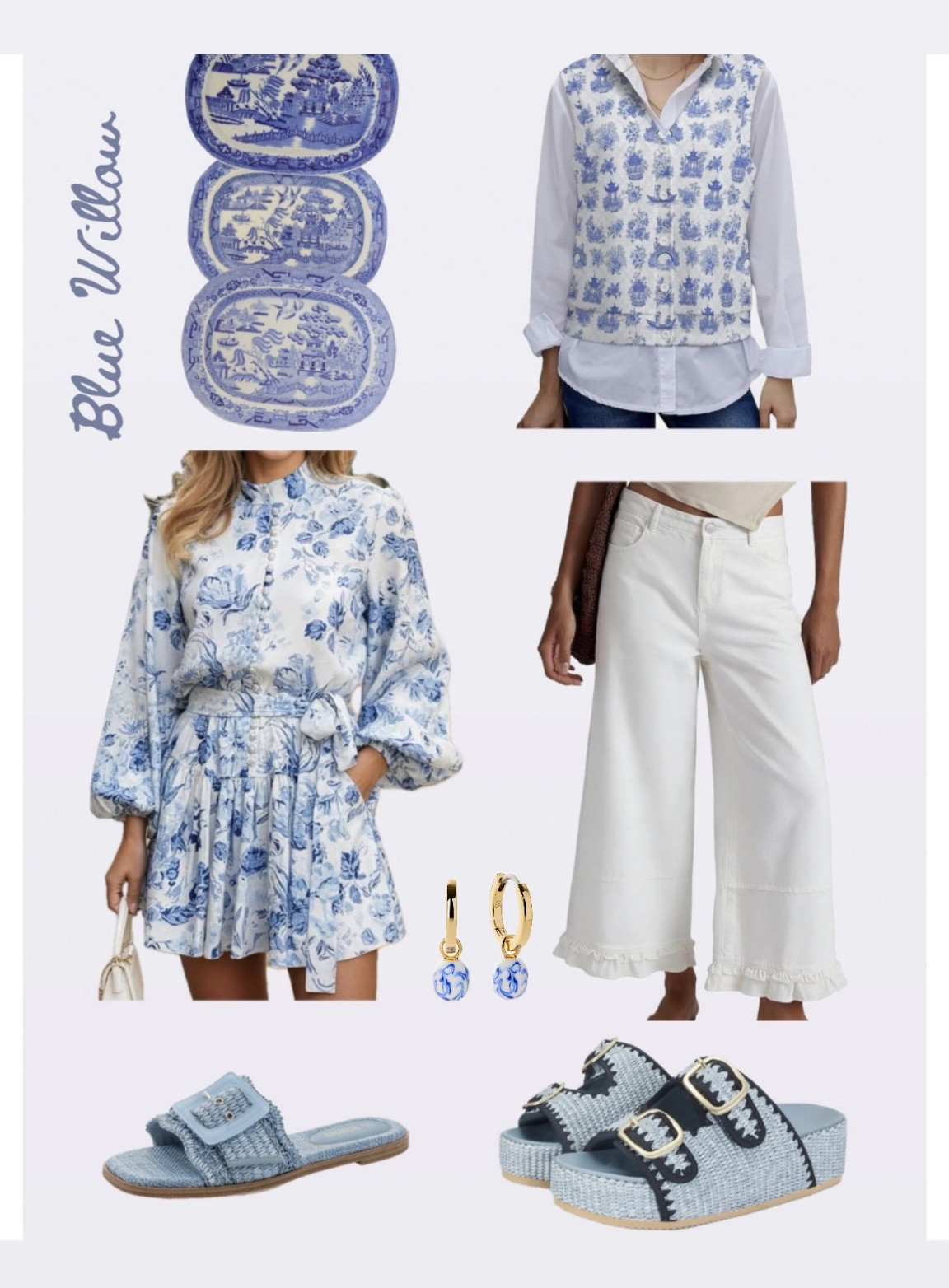 Outfits inspired by Blue Willow China pattern 💙

#LTKdayinmylife #LTKTravel #LTKWorkwear