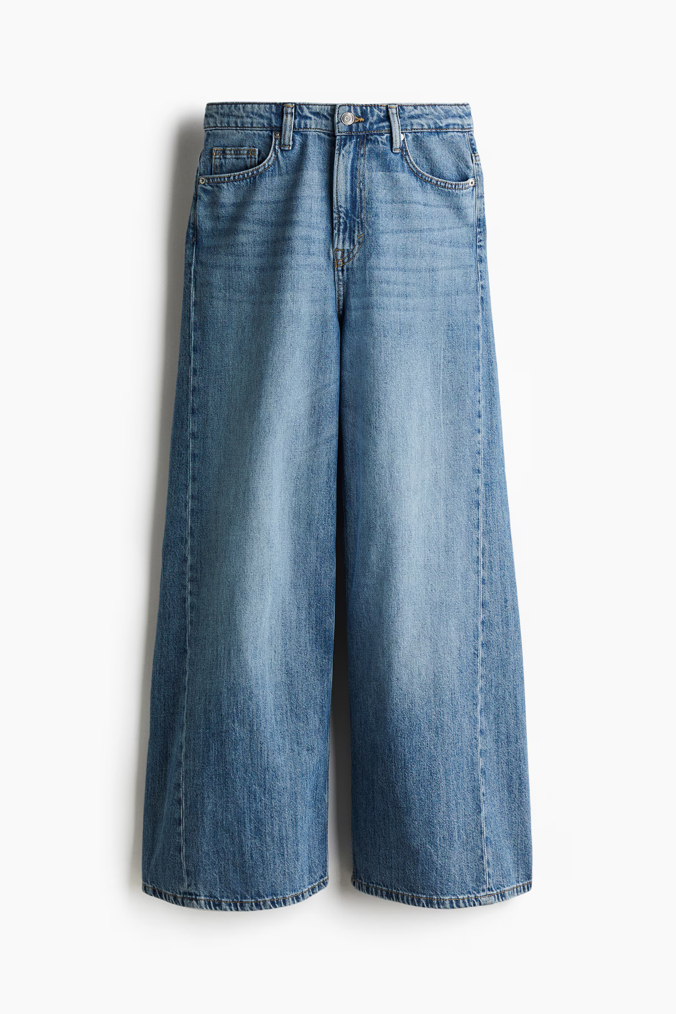 Super Wide High Jeans - Light denim blue - Ladies | H&M US | H&M (US + CA)