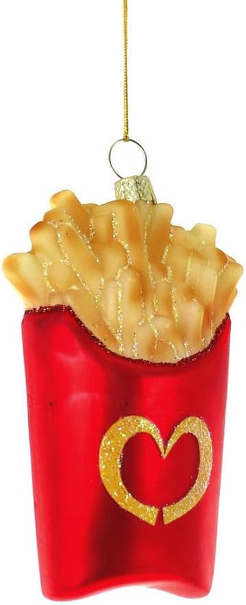 Cody Foster French Fries Ornament 3.5" Glass GL-489 | Amazon (US)