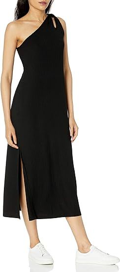 The Drop Women's Mickey Loose-Fit One-Shoulder Cutout Rib Knit Maxi Dress | Amazon (US)