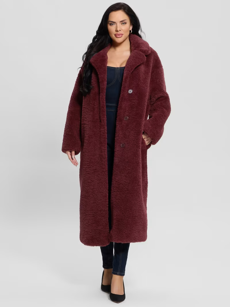 Eco Alina Teddy Longline Coat | Guess US | Guess (US)