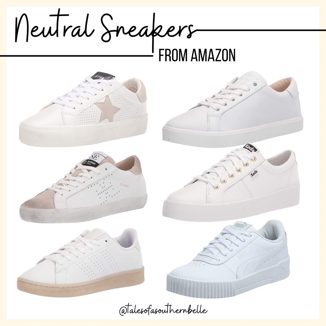 Neutral sneakers // white sneakers  | Amazon (US)