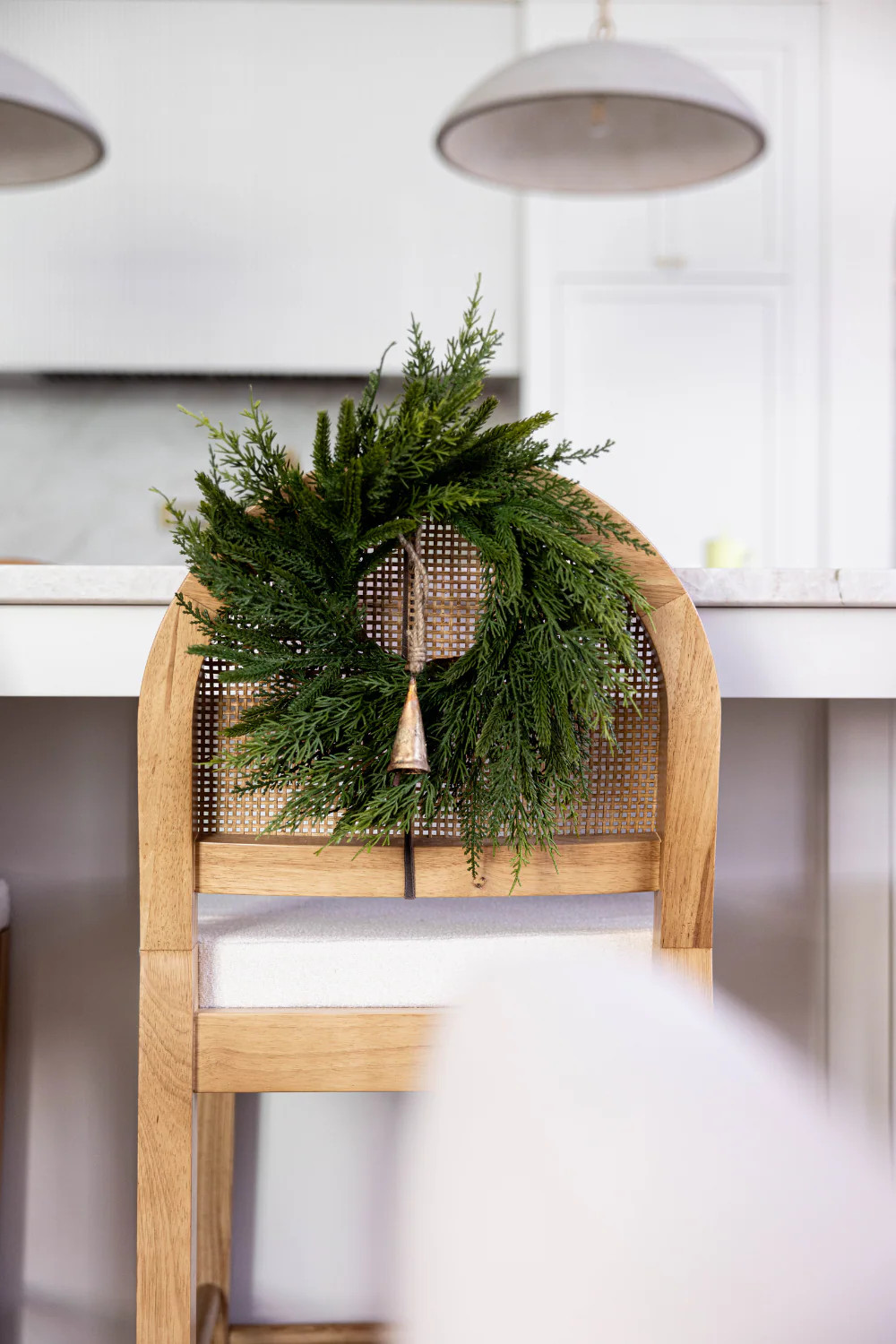 Norfolk & Cypress Pine Mixed Wreath 12" | Luxe B Co