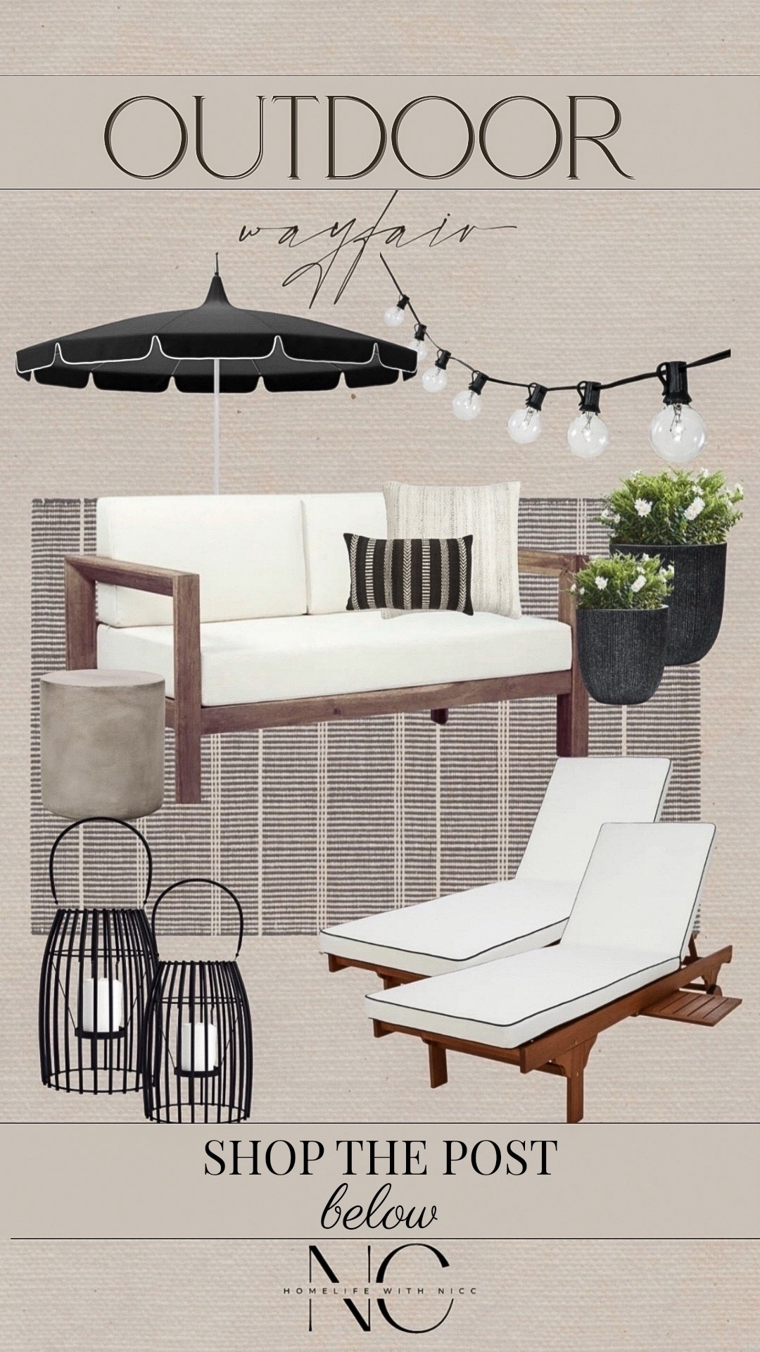 Wayfair deals are HERE 🌿☀️ If you’ve been wanting to refresh your outdoor space, this is the time to grab patio furniture, outdoor decor, lounge chairs, outdoor lighting, patio umbrellas, planters, and outdoor rugs on major sale.

I’m loving this neutral outdoor furniture look — cozy outdoor seating, modern patio styling, backyard lounge chairs, lanterns, string lights, and elevated porch decor that makes your patio feel like an outdoor living room.

Perfect for a patio makeover, backyard refresh, balcony styling, porch decor update, or summer hosting setup 🤍

Linking all my favorite Wayfair outdoor finds  👏🏼

#wayfair #wayday #patiodecor #outdoorliving #backyardinspo #porchdecor #summerdecor #ltkhome