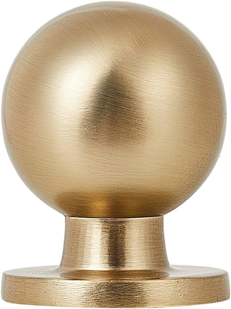 HARPOON Champagne Bronze Cabinet Round Knobs, Furniture Brushed Gold Brass Hardware Pull 1" Inch ... | Amazon (US)