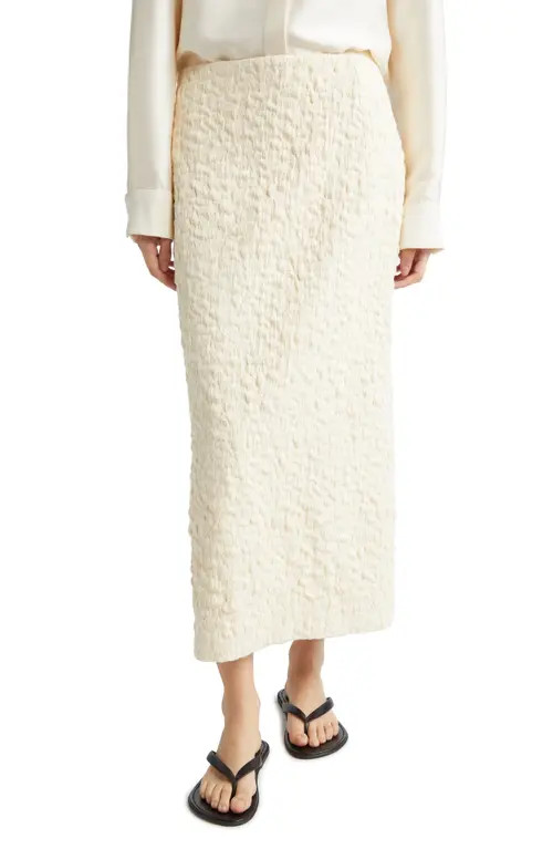 PARTOW Maya Mixed Media Skirt in Cream at Nordstrom, Size 4 | Nordstrom