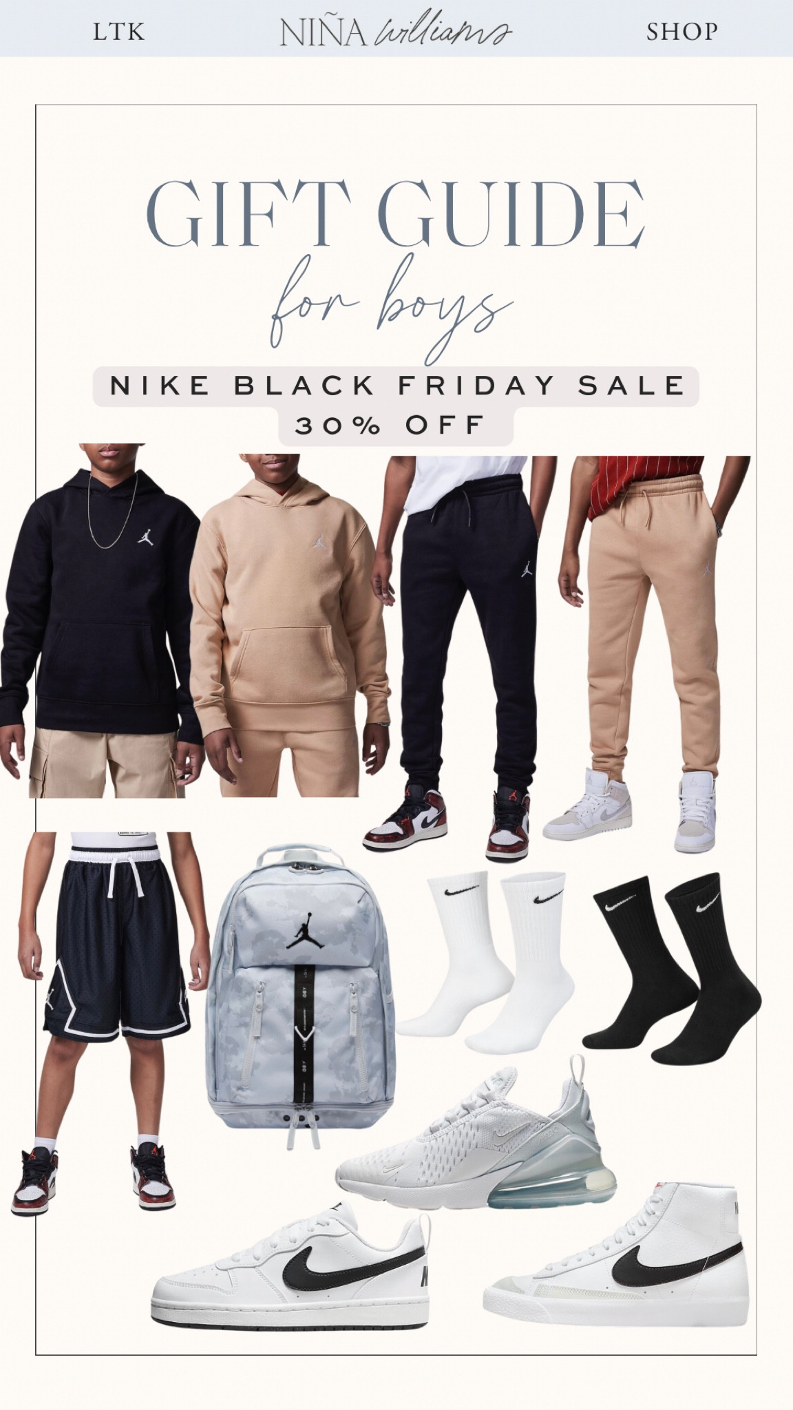 Nike boys Black Friday sale finds! 30% off - gift guide for boys - Nike shoes - Nike apparel sale 

#LTKGiftGuide #LTKKids #LTKSaleAlert