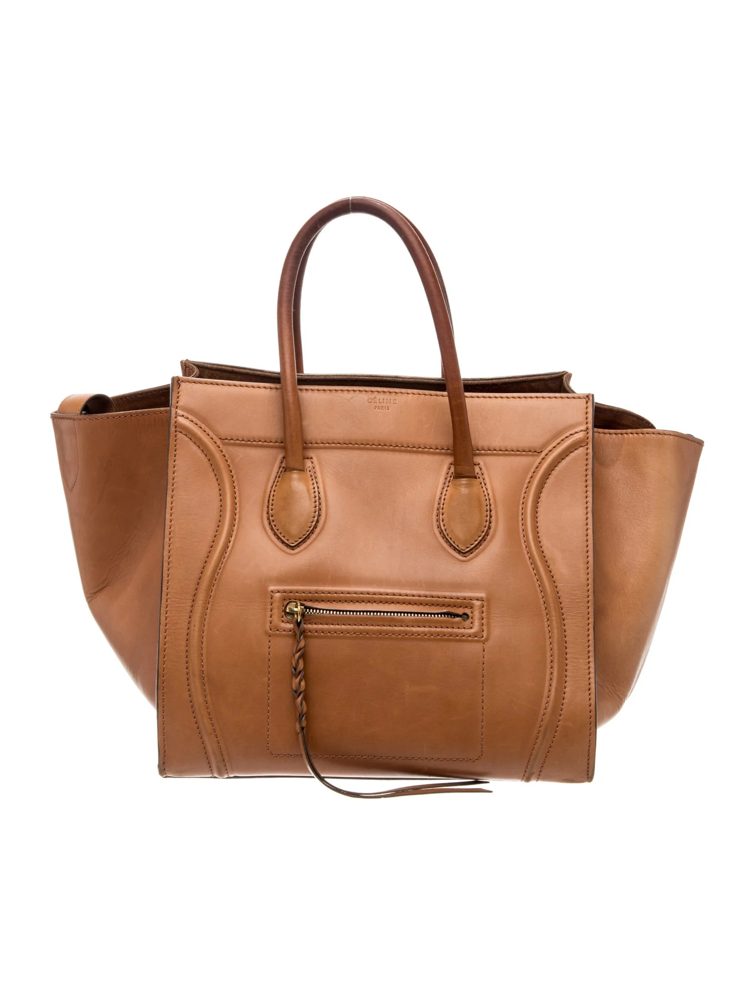 Celine Leather Luggage Phantom Medium | The RealReal