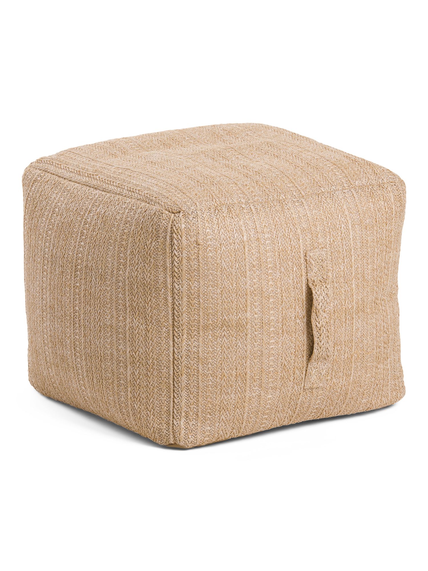 16x16 Indoor Outdoor Woven Pouf | TJ Maxx