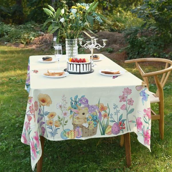 Anoceto Floral Easter Tablecloth | Wayfair North America