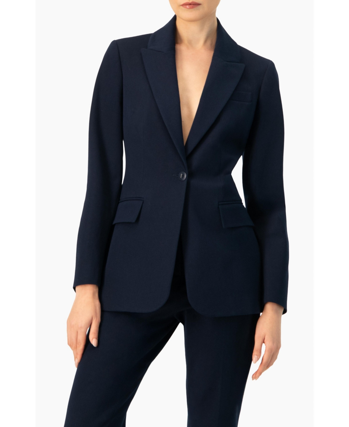 Ivonne Women's Single-Button Blazer - Navy blue | Macy's