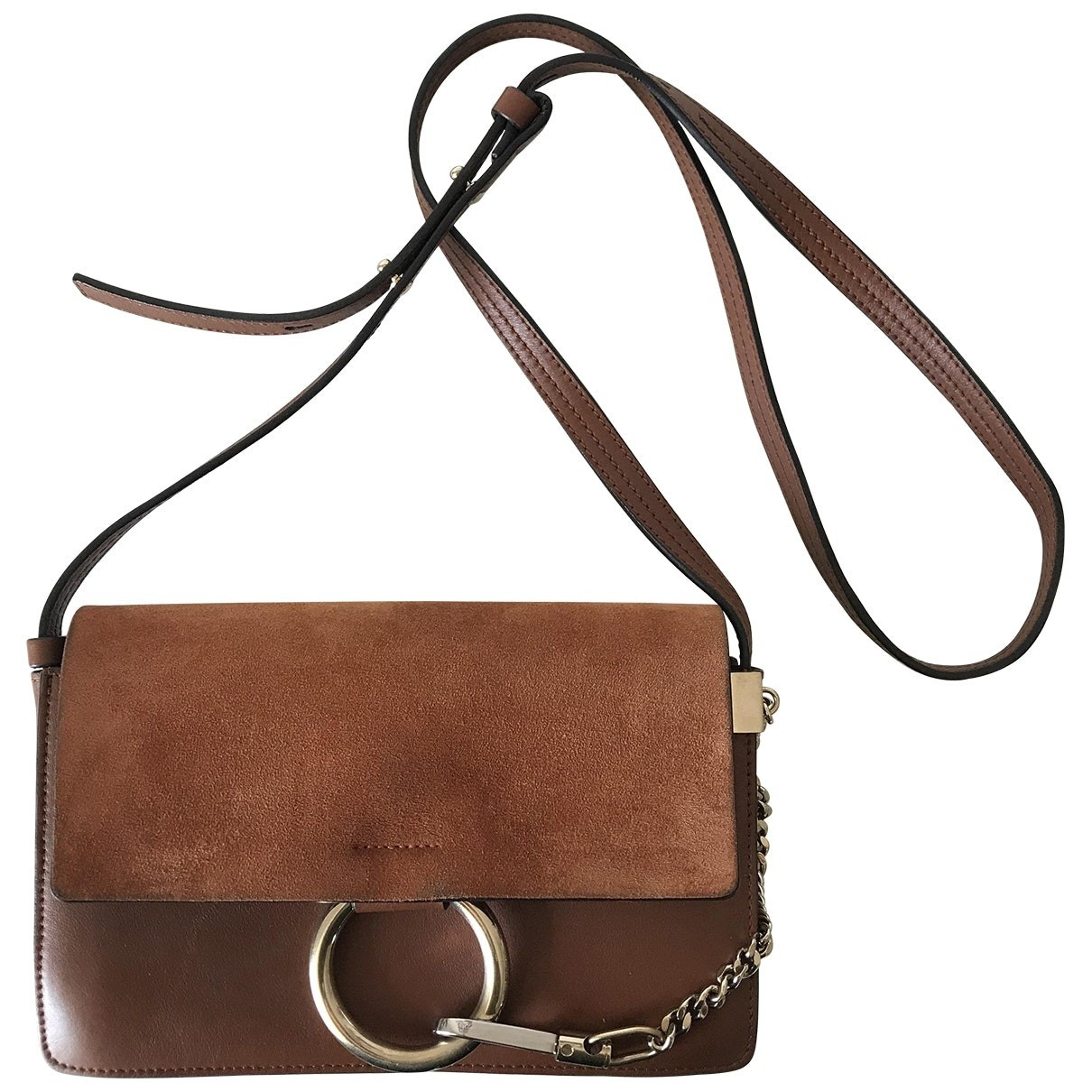 Chloé Faye Brown Leather handbag for Women | Vestiaire Collective (Global)