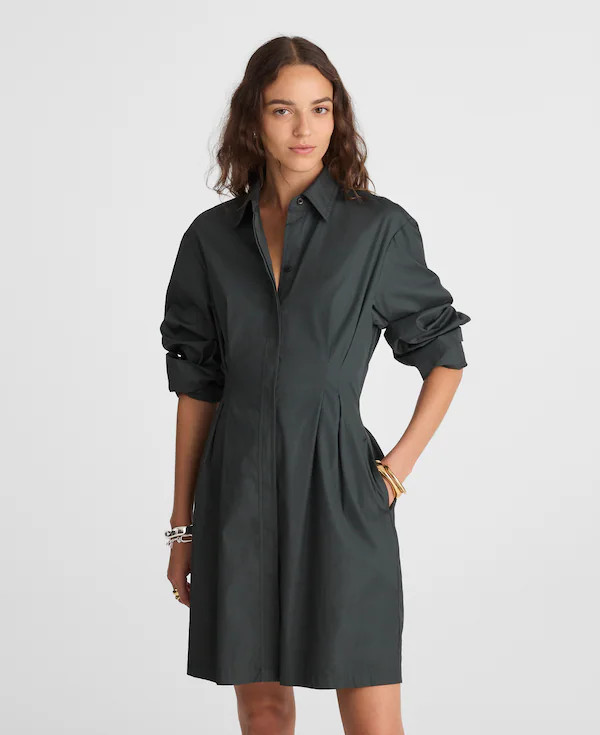 Tucked Mini Shirtdress | Madewell | Madewell