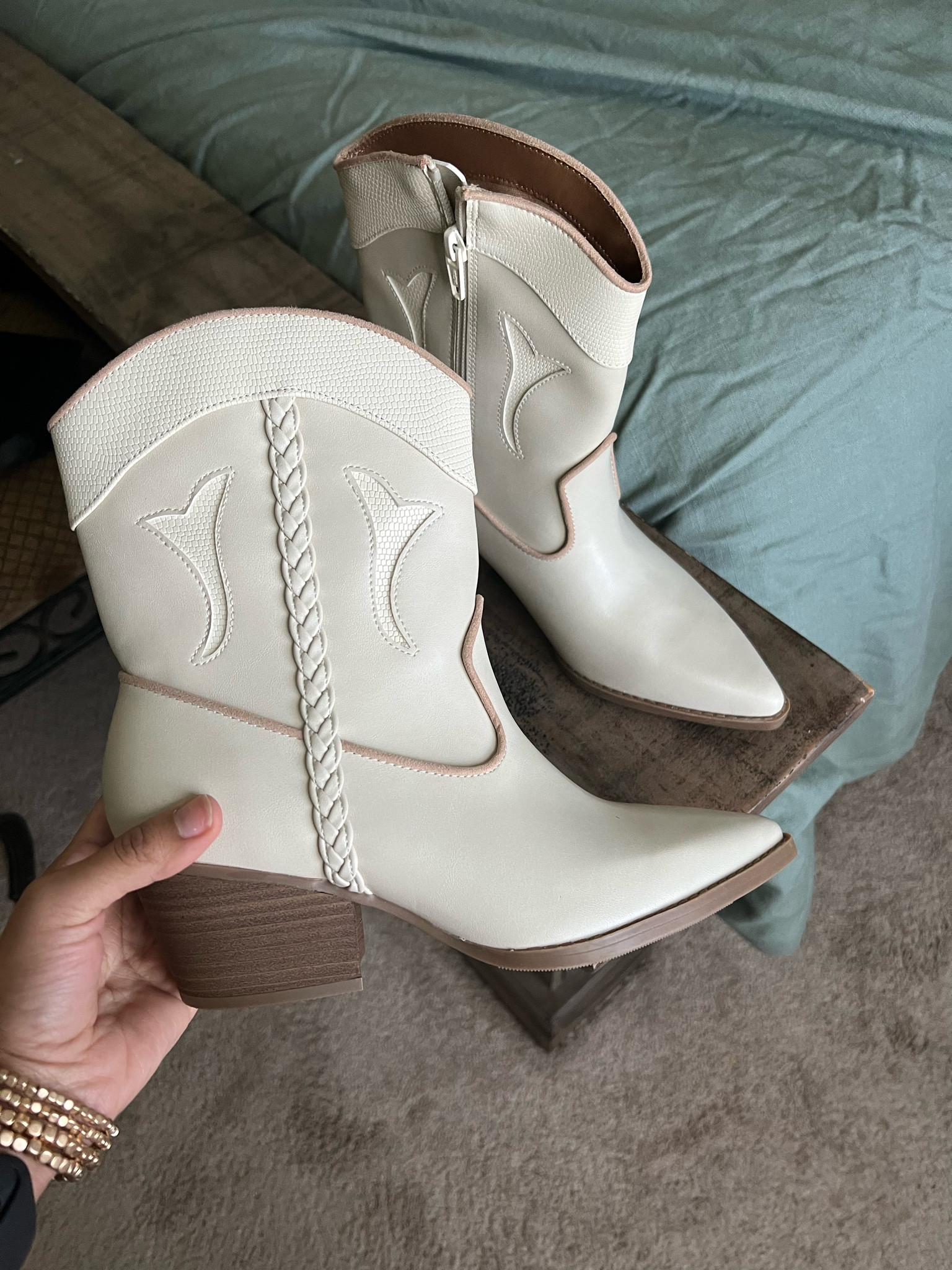 Off White Western Boots/ Western Boots/ Boots Under 50 

#LTKunder50 #LTKU #LTKshoecrush