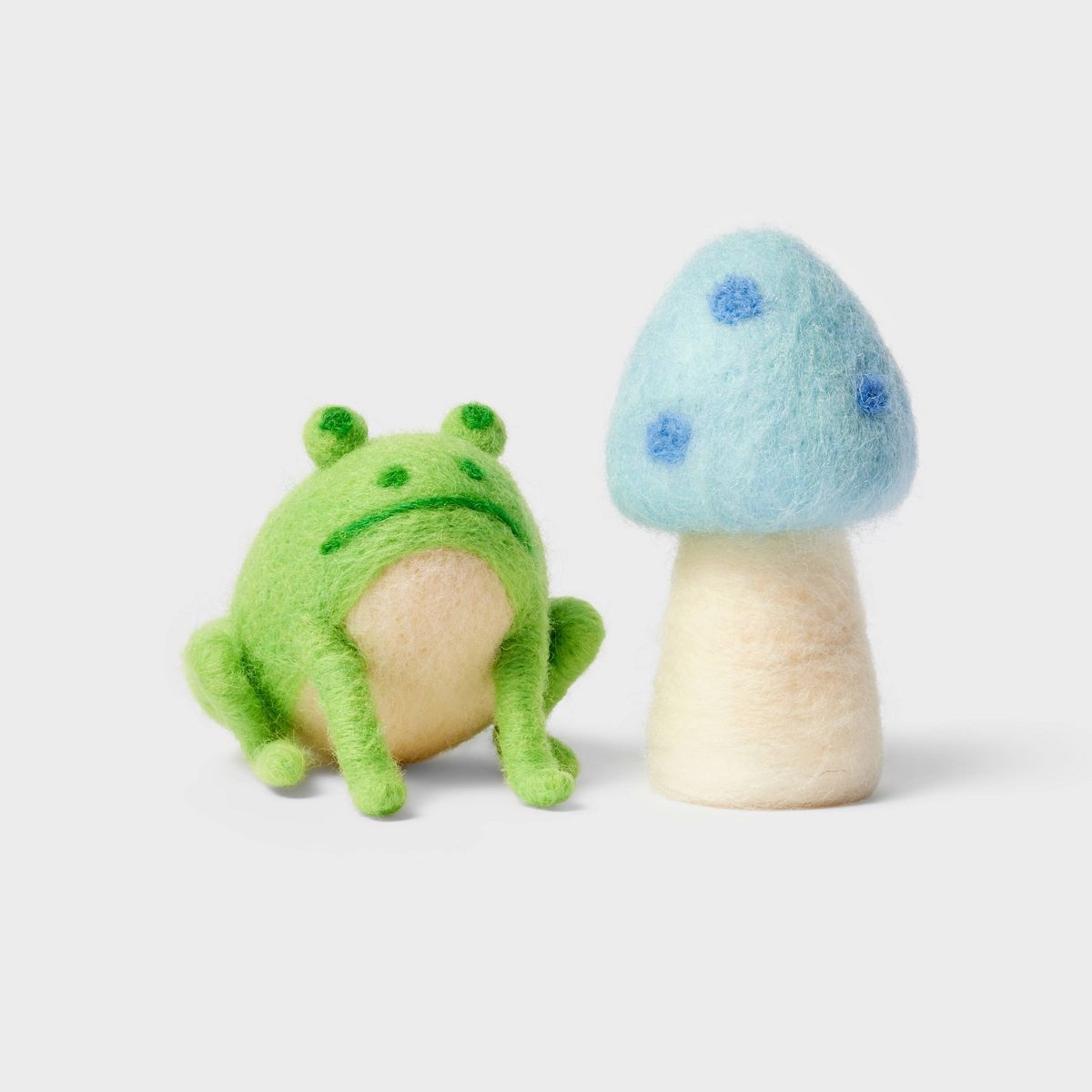 2pk Easter Mini Felt Characters Frog & Mushroom - Spritz™ | Target