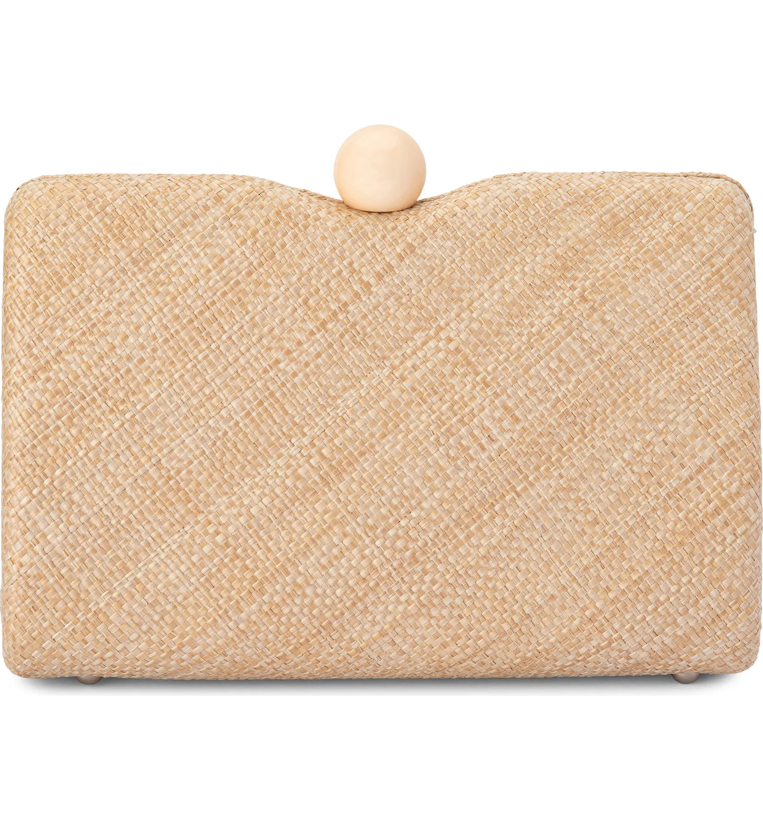 Cece Straw Woven Box Clutch | Nordstrom