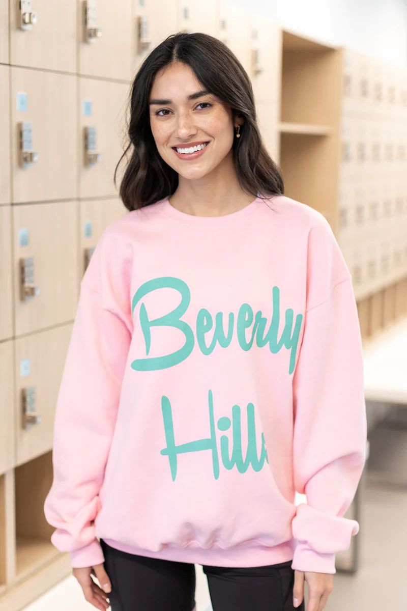 Beverly Hills Sweatshirt- Pink | Avara