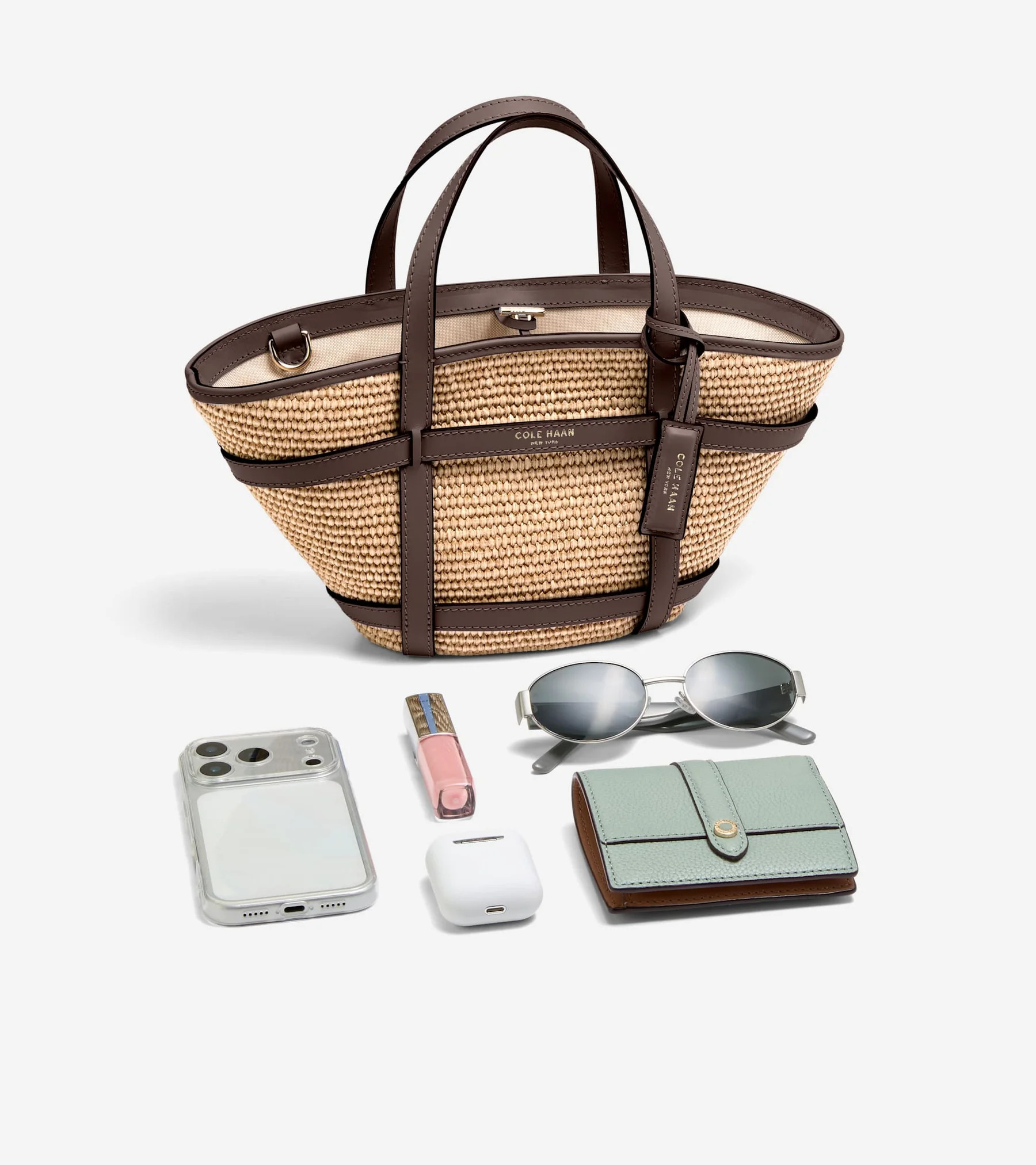 Women's Key West Tote Crossbody Bag in Beige | Cole Haan | Cole Haan (US)
