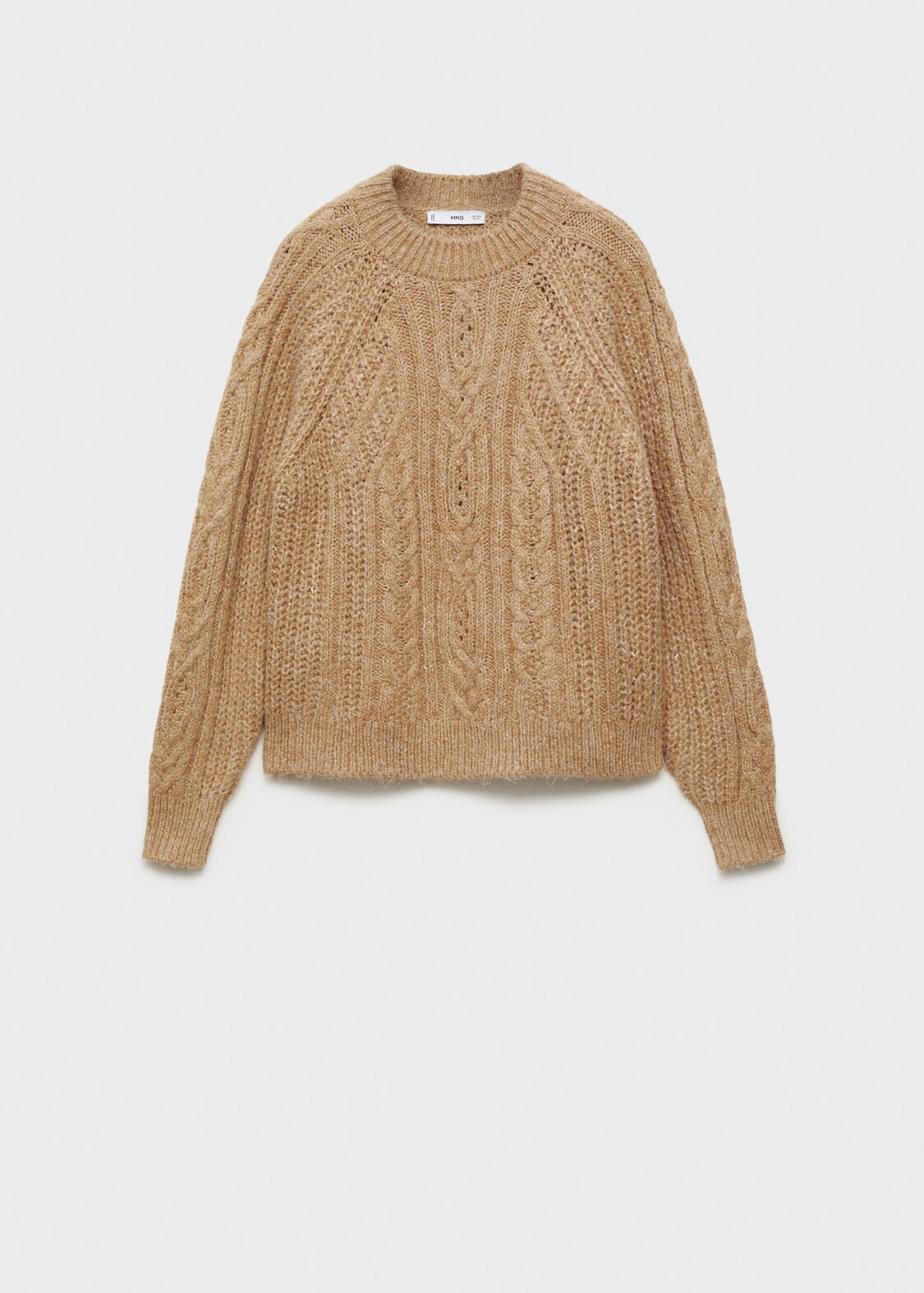 Thick knit round neck sweater - Women | MANGO United Kingdom | MANGO (UK)