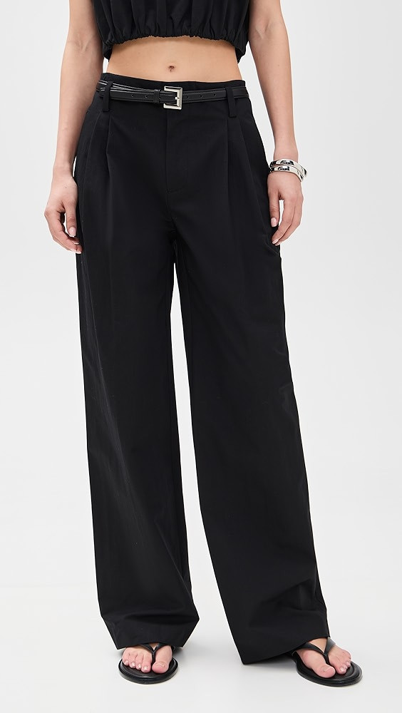 Vince High Rise Pleated Wide Leg Trousers | Shopbop | Shopbop