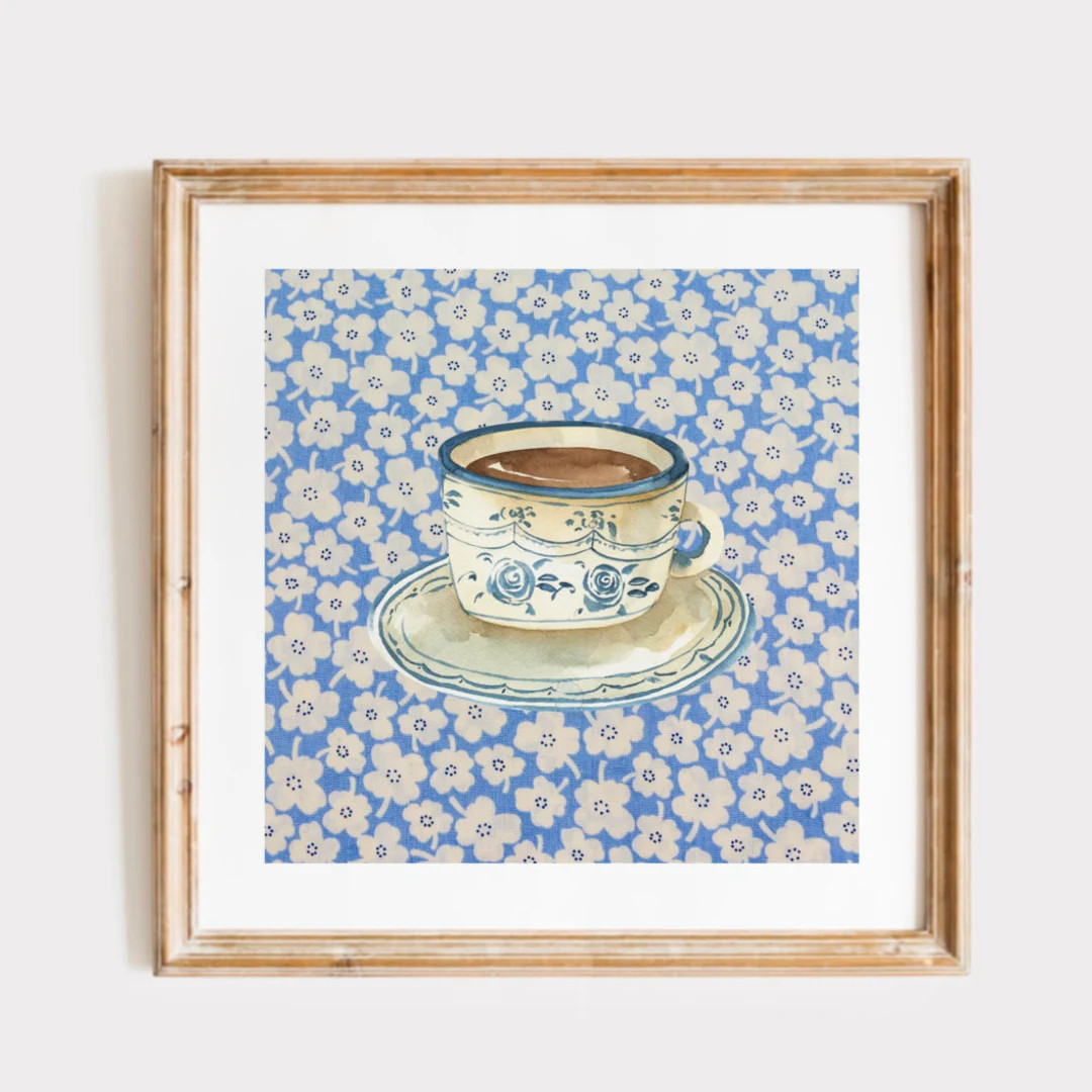 Coffee With Grandma Square Print INSTANT Digital Downloadable - Etsy | Etsy (US)