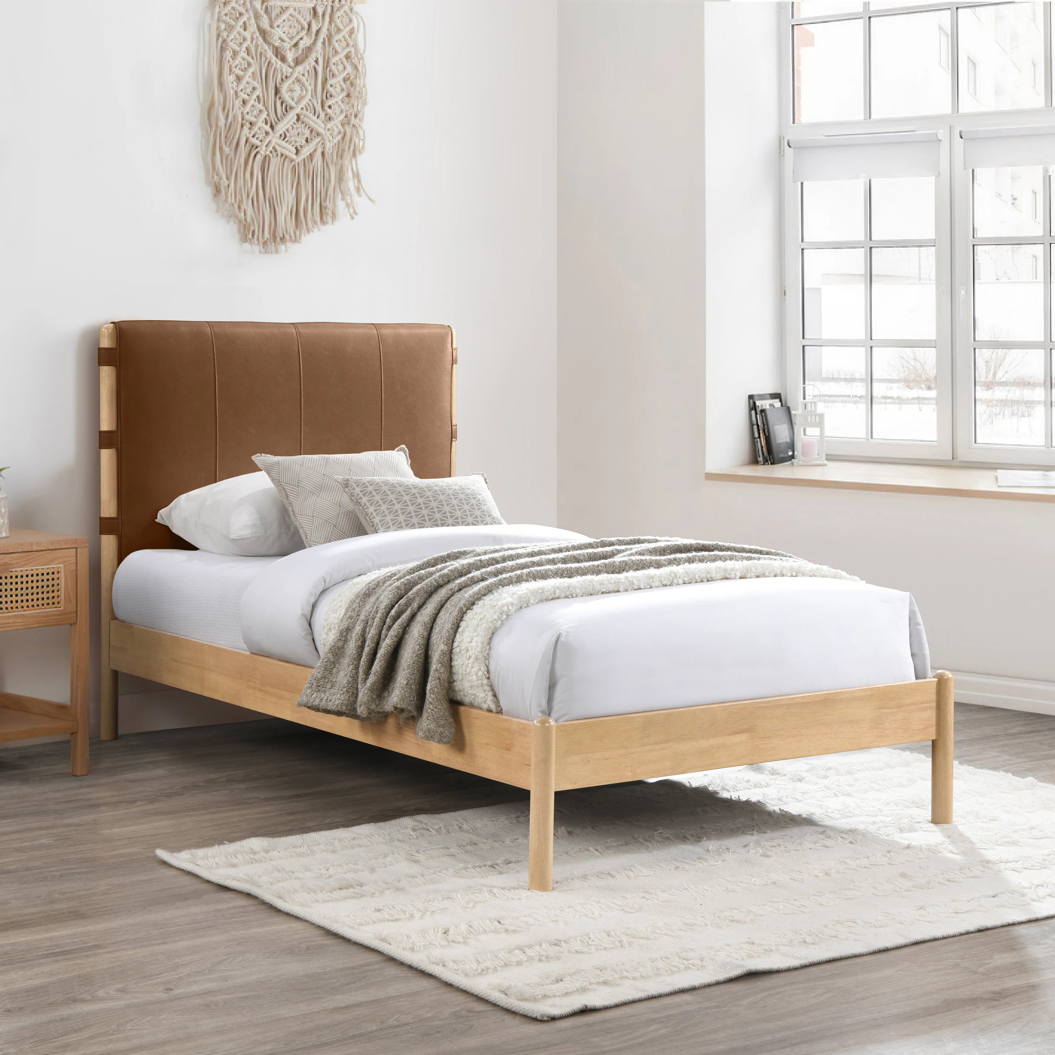 Abigail Vegan Leather Bed | Wayfair North America
