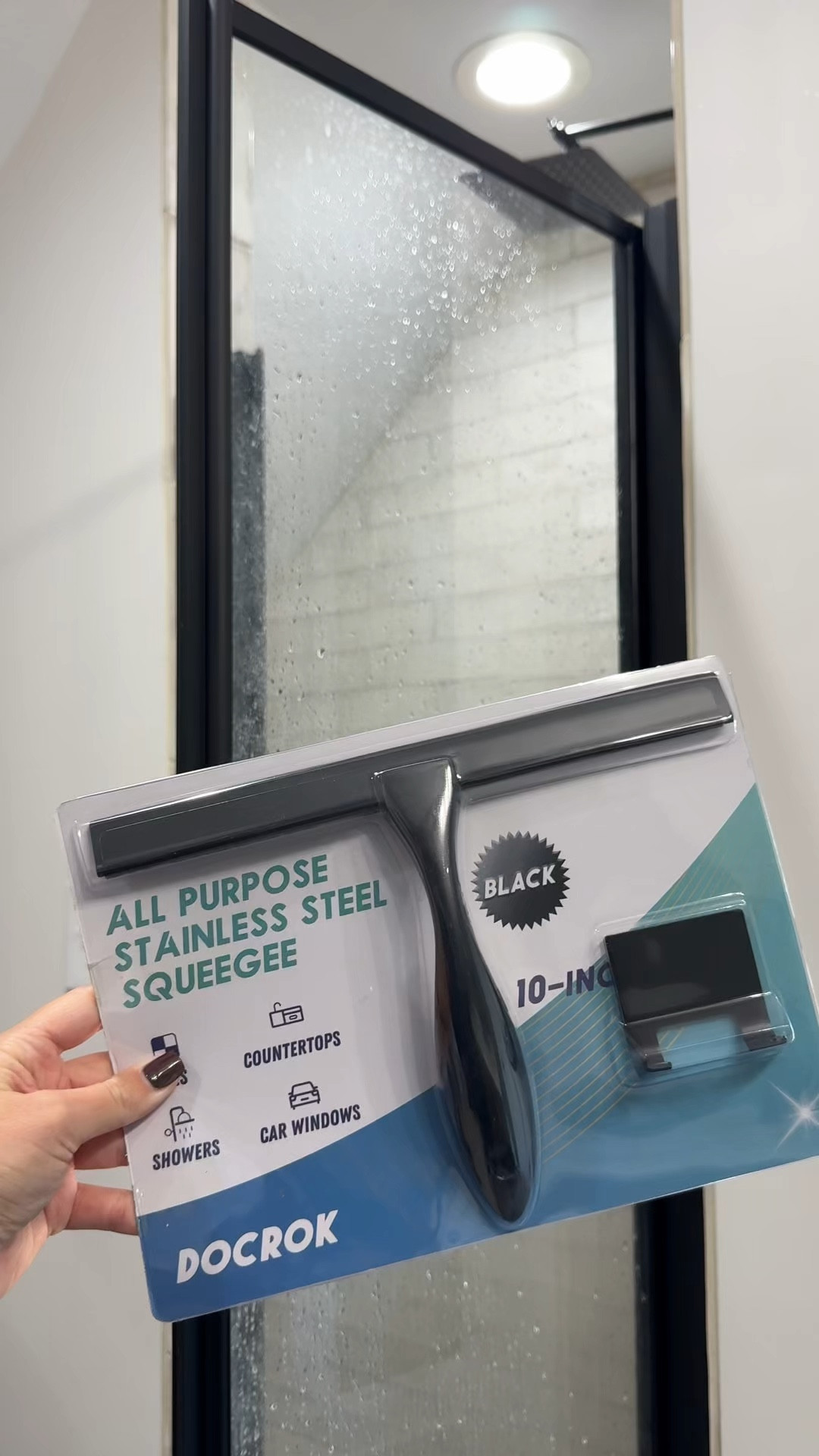 This stainless steel squeegee is perfect for cleaning glass, mirrors, tile and so much more! It also comes with a hook to hang up.


Squeegee, glass, clean, shower door, window, mirrorr

#LTKFindsUnder50 #LTKVideo #LTKHome