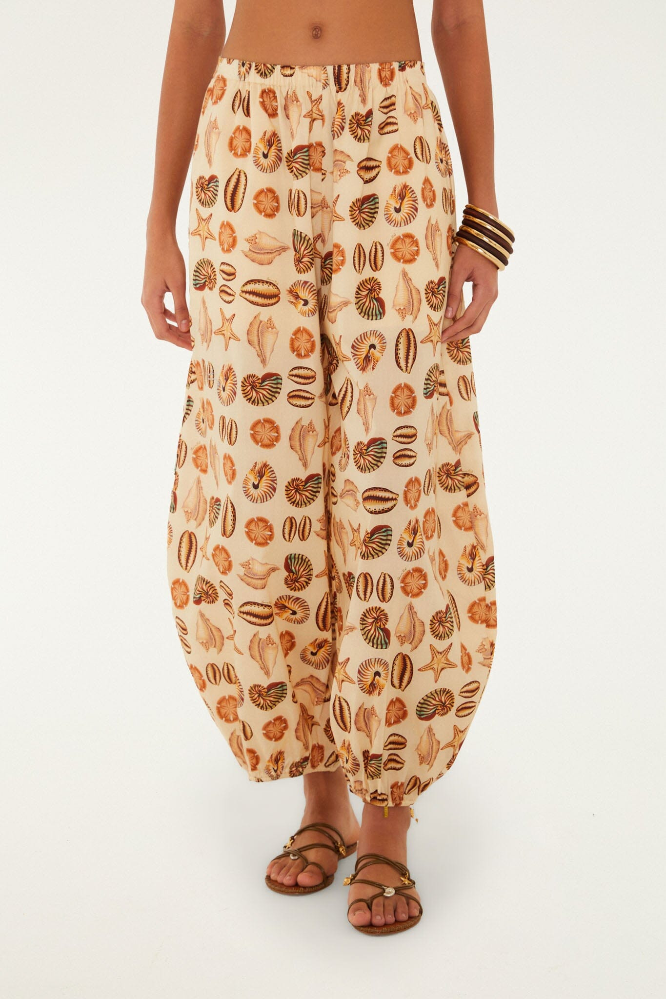 Sand Marine Shells Balloon Pants | FARM Rio | FarmRio (US)