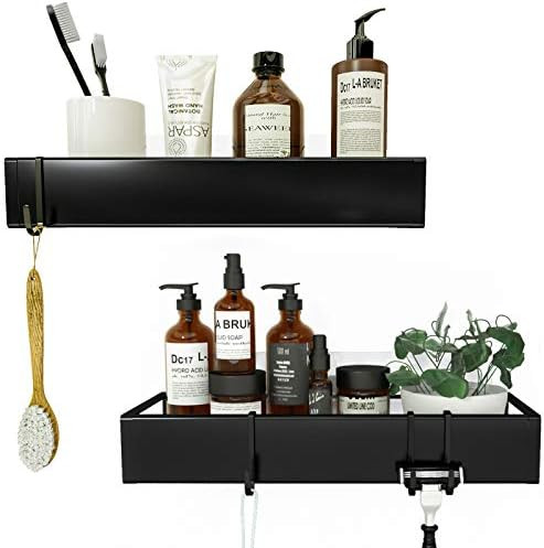 Roseyat Wall Mounted Stainless Steel Shower Caddy Basket Shelf for Shampoo, Adhesive Shower Shelf... | Amazon (US)