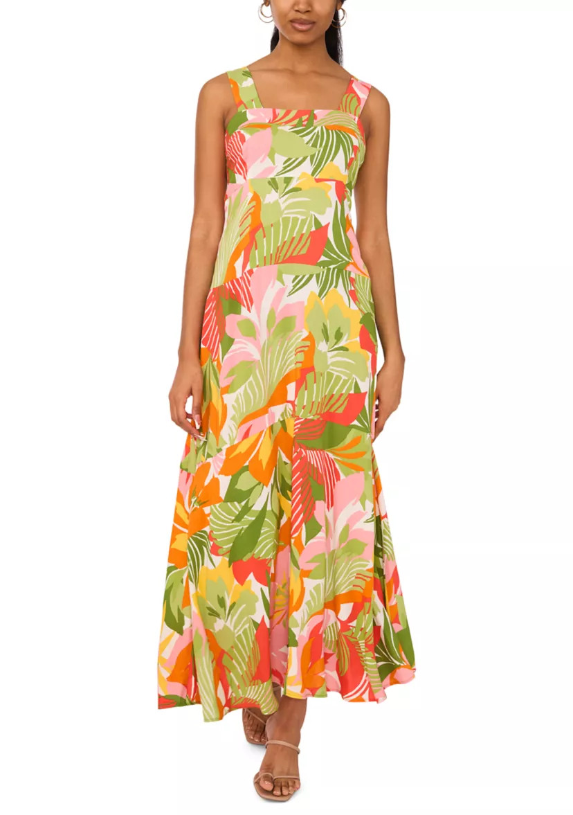Women's Salted Lime Smocked Back Maxi Dress | Belk