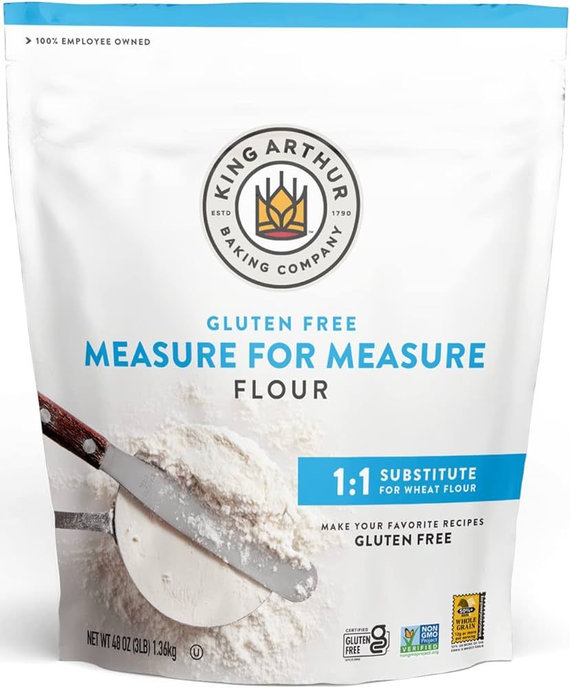 King Arthur, Measure for Measure Flour, Certified Gluten-Free, Non-GMO Project Verified, Certifie... | Amazon (US)